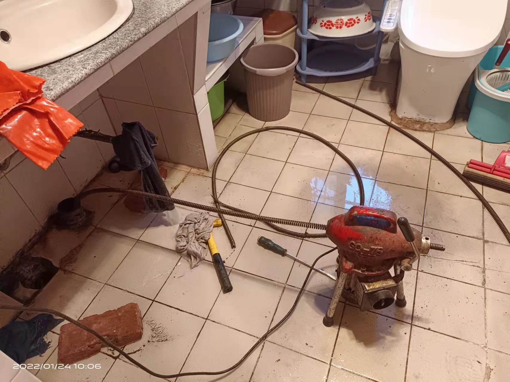 矿区疏通厨房下水道，地漏疏通